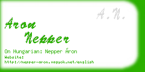 aron nepper business card